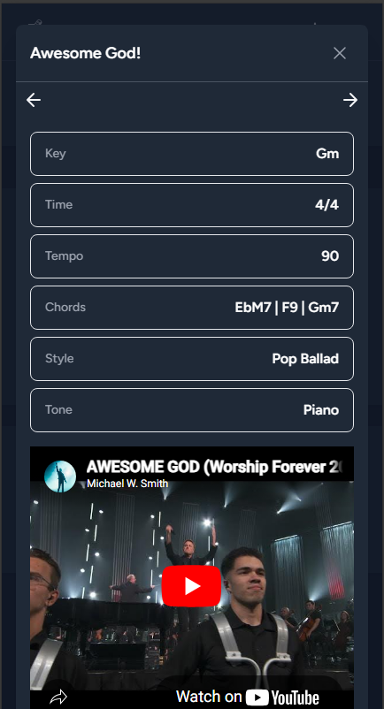 Song Notes Screenshot